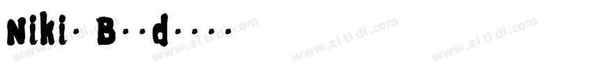 Nikis Bold字体转换